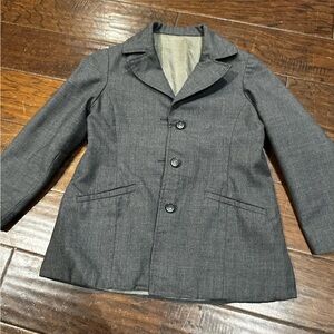 Kids Gray Button-Up Blazer Size 8